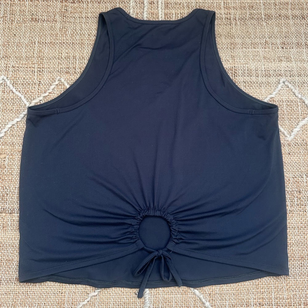 SPANX Booty Boost Leggings Keyhole Tank Dark Storm Souls Grip Socks Lagree M - Picture 3 of 4